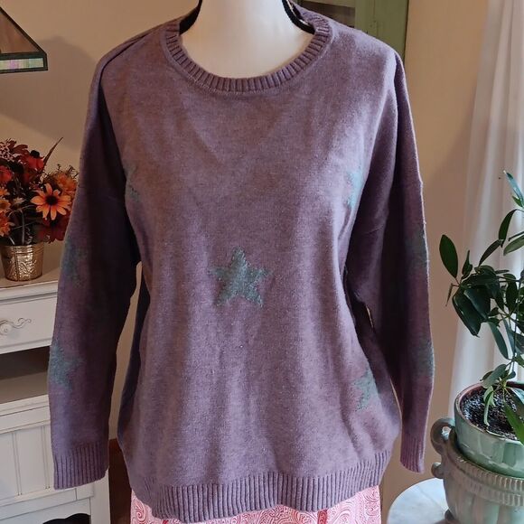 Philosophy Republic Soft Oversized Sweater. Start, Super Soft, Stars - Picture 1 of 8